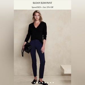Banana republic Sloan navy pants size 0